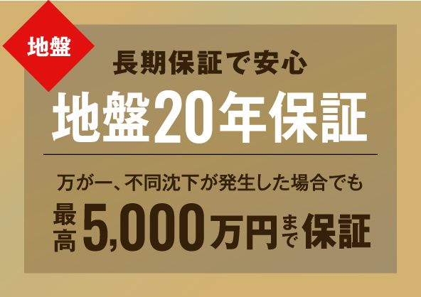 地盤20年保証