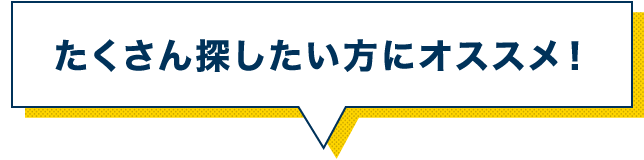 たくさん探したい方にオススメ！